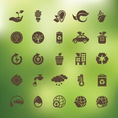 collection of eco icons