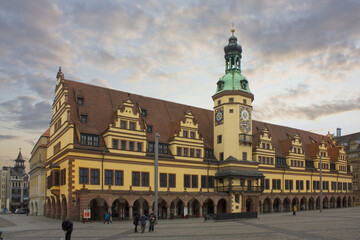 Fototapeta na wymiar Altes Rathaus (Old Town Hall) in Leipzig, Germany