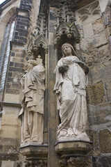 Fragment of St Thomas Church (or Thomaskirche) in Leipzig, Germany