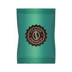green coffee paper bag elegant packing product