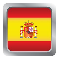 Obraz premium spain flag badge