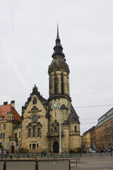 Fototapeta na wymiar Evangelical Reformed Church in Lepzig, Germany