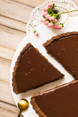 Chocolate cake delicious sugar dessert, food concept
