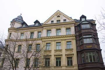 Fototapeta na wymiar Historical building in Old Town in Leipzig, Germany