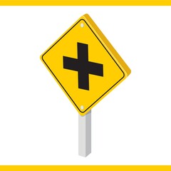 Obraz premium crossroad road sign