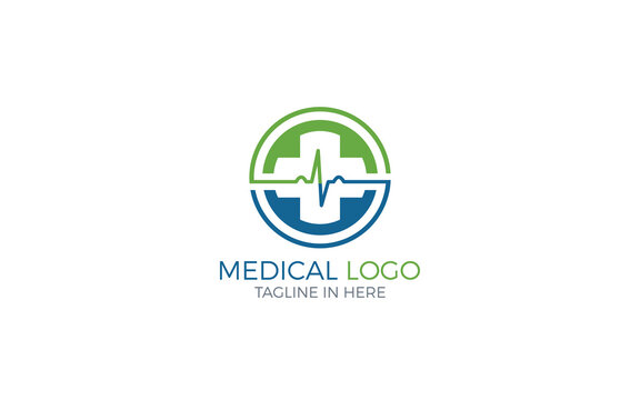 Medical logo with simple and modern shape