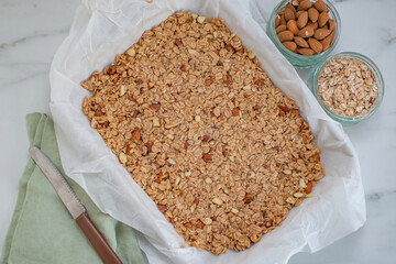 home made healthy granola bars