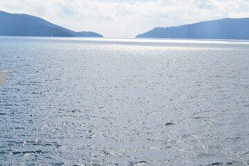 snow covered mountains in winter