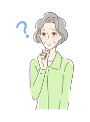 不安・疑問・悩みを感じる女性