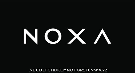 NOXA, FUTURISTIC GEOMETRIC FONT