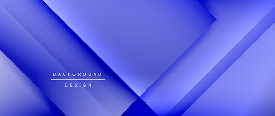 Square shapes composition, fluid gradient geometric abstract background. 3D shadow effects, modern design template