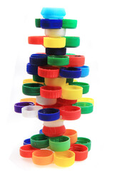 christmas tree from plastic caps