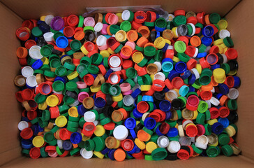 plastic caps texture