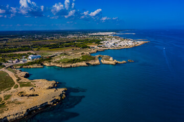 Fototapeta na wymiar Apulien in Italien aus der Luft