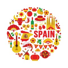 collection of spain icons
