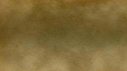Old brown paper parchment background design with distressed vintage stains and ink spatter and white faded shabby center, elegant antique beige color