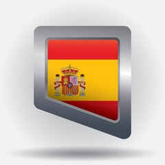 Fototapeta premium spain flag badge