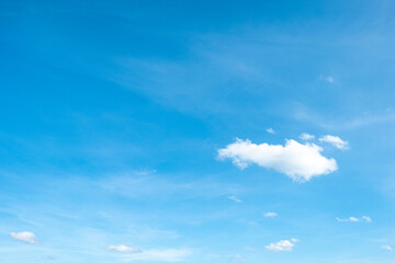 blue sky background with tiny clouds
