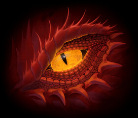 Red dragon eye