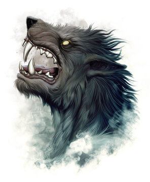 Howling werewolf