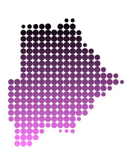 Karte von Botswana