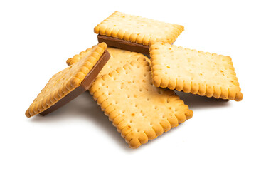 cookies with chocolate isolated