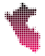 Fototapeta premium Karte von Peru