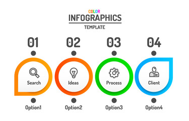 Infographics creative concept, business info templates option, data label plan.