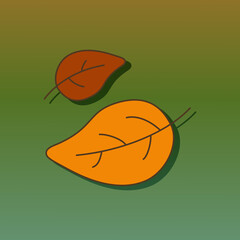 Autumn falling leafs