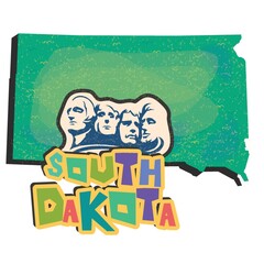 south dakota state map