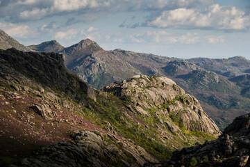 Rocky mountain view over the top