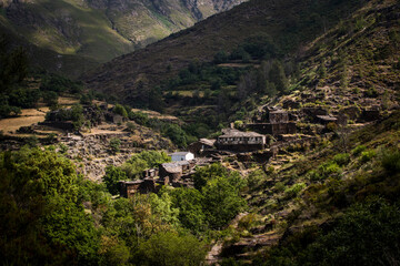 Abandoned village in the mountains