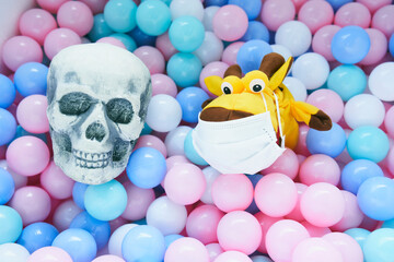 パペット 感染予防 マスク