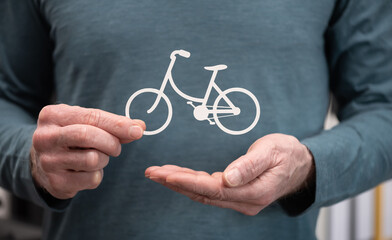 Symbol of bicycle insurance