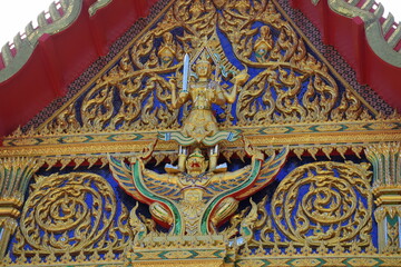 Fototapeta na wymiar The image of an angel guarding Buddhism