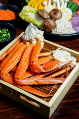 Ingredient Of Alaska King Crab With Vegetables