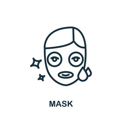 Mask icon. Simple element from cosmetology collection. Creative Mask icon for web design, templates, infographics and more