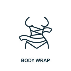 Body Wrap icon. Simple element from cosmetology collection. Creative Body Wrap icon for web design, templates, infographics and more