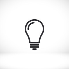 bulb icon Vector Eps 10 Lorem Ipsum Flat Design light  lamp symbol