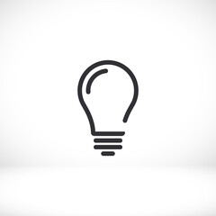 bulb icon Vector Eps 10 Lorem Ipsum Flat Design light  lamp symbol