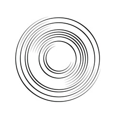 Lines in Circle Form . Spiral Vector Illustration .Technology round Logo . Design element . Abstract Geometric shape .