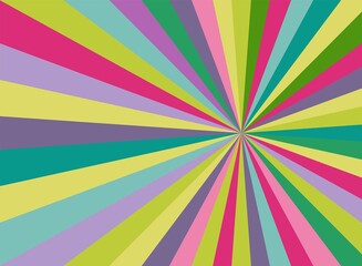 Sunlight background. Bright multicolor burst background. Fantasy Vector illustration.