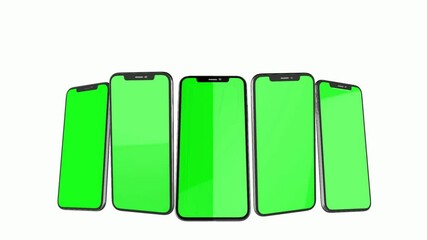 Green screen for mobile app promo