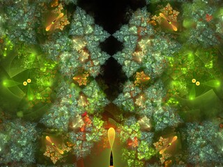 Imaginatory fractal background Image