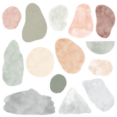 Modern Abstract Spots Shapes Terrae Modern Nursery Scandinavian Texture Poster Terracotta