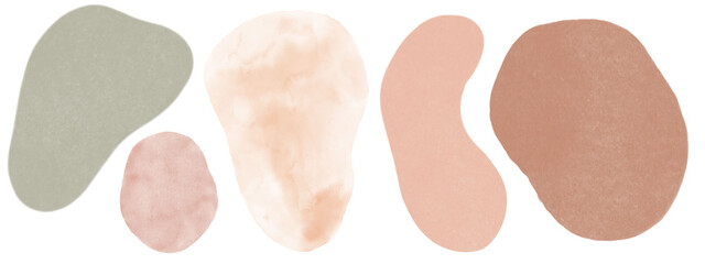 Modern Abstract Spots Shapes Terrae Modern Nursery Scandinavian Texture Poster Terracotta