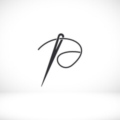 Needle icon. Vector  Eps 10 . Lorem Ipsum Flat Design