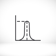 Count black vector icon line linear style on the background. Best icon 10 eps illustration