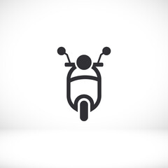 Scooter icon. Vector  Eps 10 . illustration transport motorbike . moped motorcycle travel vintage Flat Design .