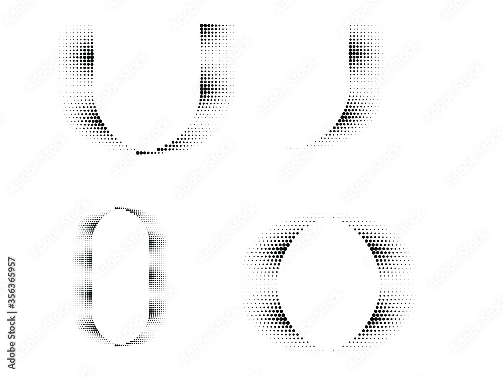 Fototapete Abstract Hipster Linear halftone dots Background . Vector Design .